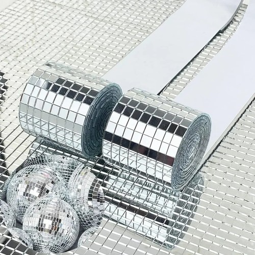 Glass mirror mosaic - glass, self