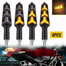 4x Motorcycle Flowing LED Turn