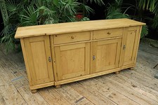 ?Big! Old 2m Antique Pine Dresser Base/Sideboard/TV Stand/Kitchen/Vanity Sink