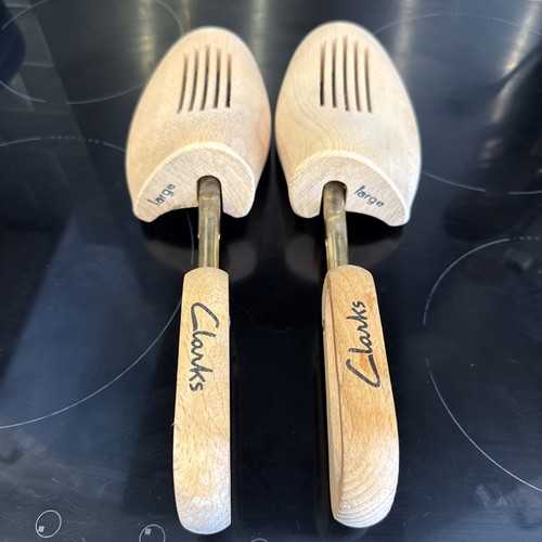 Pair clarks wooden shoe - pair,