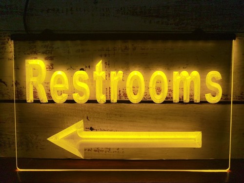 Rgb colour restroom arrow - restroom,