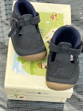 START-rite Baby Soft Shoes Suede Buckle Front infant cruiser Sz 2.5 G Fitting