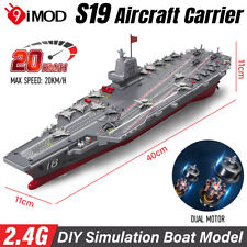 S19 RC Aircraft Carriers Model 2.4G Remote Control High Speed Boat Warship Toys