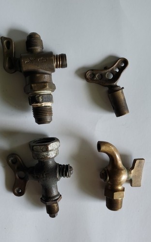 Vtg antique brass water - water, &