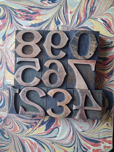 Wooden letterpress printing - wooden,