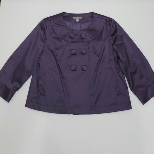 Apt purple satin cropped - apt.,