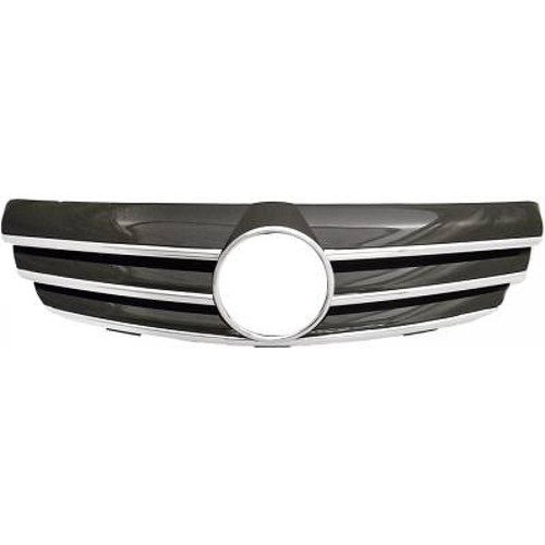 Radiator grille chrome black - grille, chrome/black