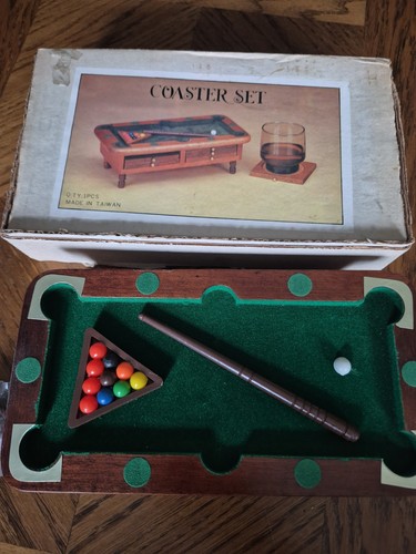 Vintage mini pool - vintage, table