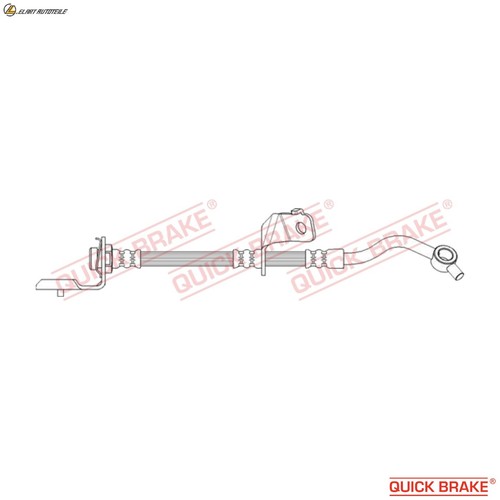 Brake hose 719 for hyundai - brake,
