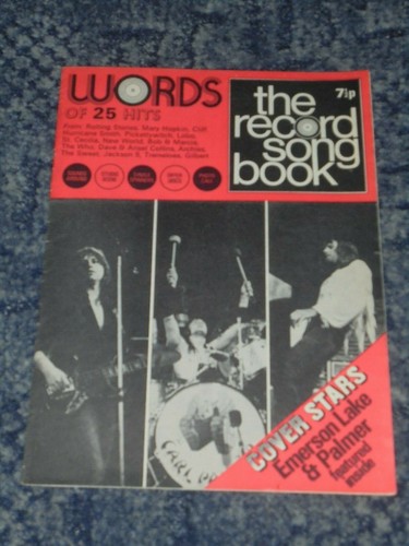 Words record song - words, book