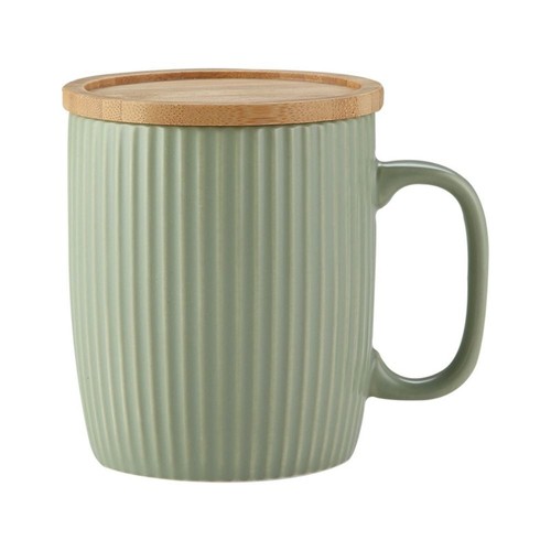 400ml ceramic mugs with - with, wood