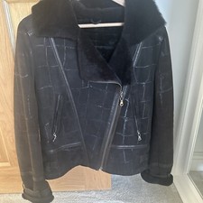 real sheepskin dark brown size