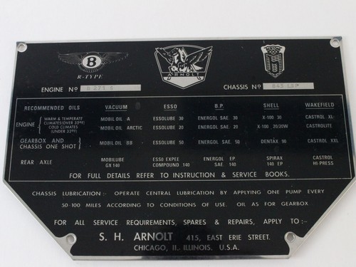 Arnolt bentley type sedan - sh,