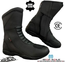 Mens black leather - leather, ce