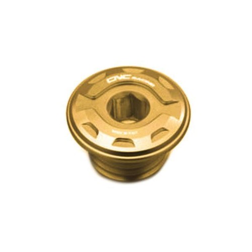 Cnc racing oil filler - cap, gold