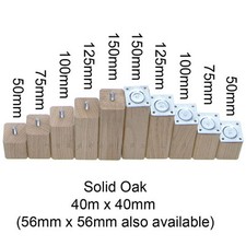 Solid Oak Furniture Feet /