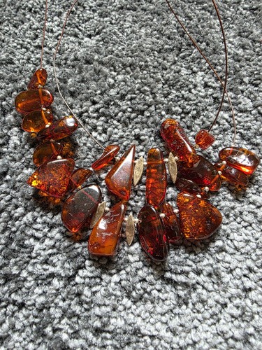Baltic amber necklace whit - baltic,