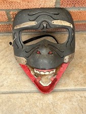 Vintage Wooden Balinese~MONKEY MASK Hand Carved~ Movable Mouth ~Painted Wall Art