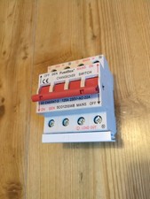 Fusebox SCO125SWB 125A CHANGEOVER SWITCH (1P+N) with Busbar DIN Rail SENT FAST