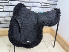 S/H Nuumed GP Full Wool Rolled Edge Numnah - Black - L