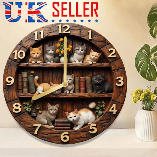 20cm cat pattern wooden wall - cat,