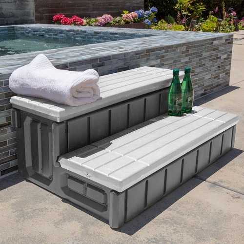Outdoor universal spa step - outdoor,