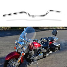 For Honda VT VTX 750 1100 1300 1800 1" 25mm Handlebars Tracker Drag Bars Chrome