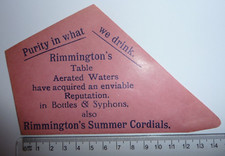 VINTAGE "RIMMINGTON'S WATERS"  PAPER BAG POSSIBLY SWEETS OR SNUFF - UNUSED!