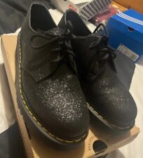 Dr Martens 1461 Black Glitter Shoe Glam/punk/kiss/rock/emo/goth/cult/death/666