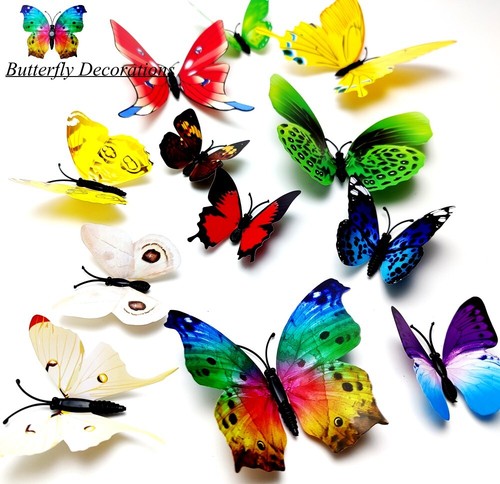 12pcs butterfly wall - 3d,