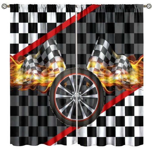 Racing car curtains - car, boys