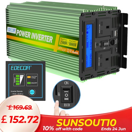 Edecoa 1500w 3000w pure - 1500w,