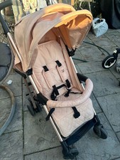 Mybabiie pink girls pushchair - pink,