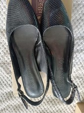 M&S Footglove Black Slingbacks