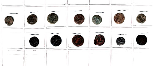 Coins set 13 roman - coins, of
