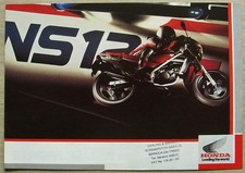 HONDA NS125F Sports NS125F-G Motorcycle Sales Brochure c1985-86   PB861003A