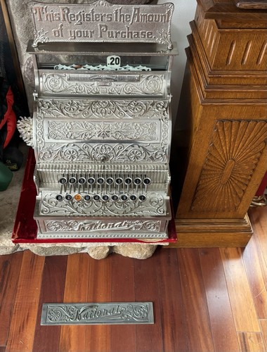 Antique brass national cash - national,
