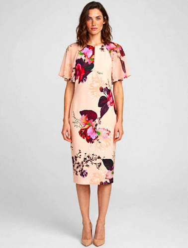 Coast floral shift midi - shift, dress