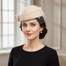 Solid Color Pillbox Hat