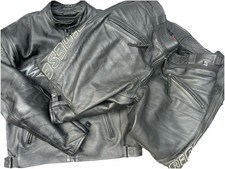 Dainese 2 piece Black Leathers EU Size 54 - UK 44" Chest, 36" Waist