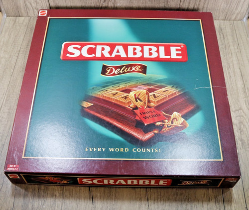 Scrabble deluxe board game - scrabble,