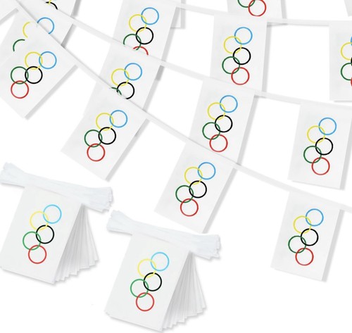 Olympic flag string banners - olympic,