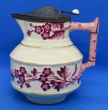 Pink lustre relief moulded