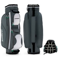 Golf Cart Bag Lightweight 14-Way Golf Club Bag w/cooler pocket and rain hood