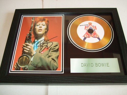 David bowie signed display - ,