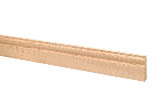 Solid oak skirting torus style - torus,