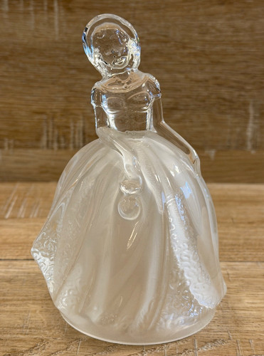 Crimoline lady glass - crimoline, figurine
