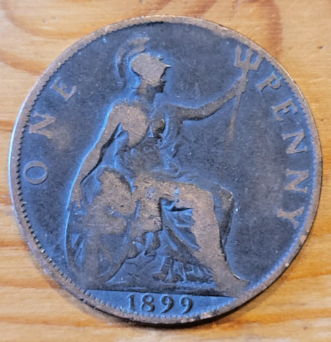 1899 queen victoria one - one, penny