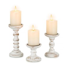 Wood Candle Holders for