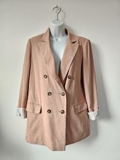Topshop Double Breasted Linen